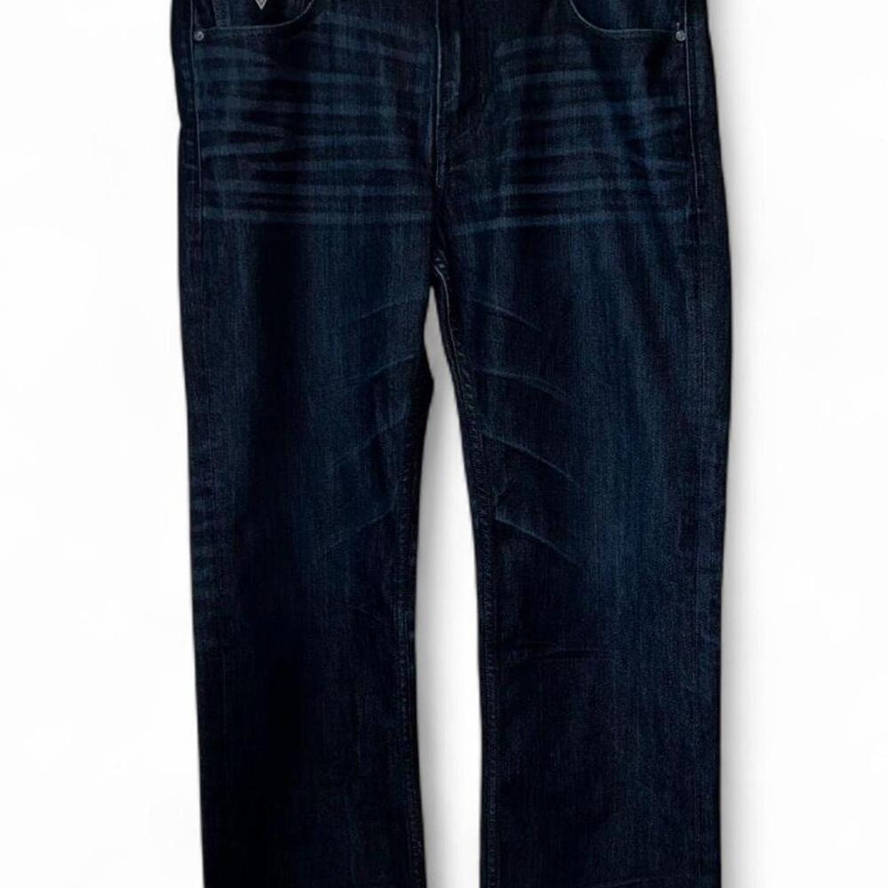 Vintage Guess Jeans Men's 36x32 Blue Classic Fit Straight Leg Denim